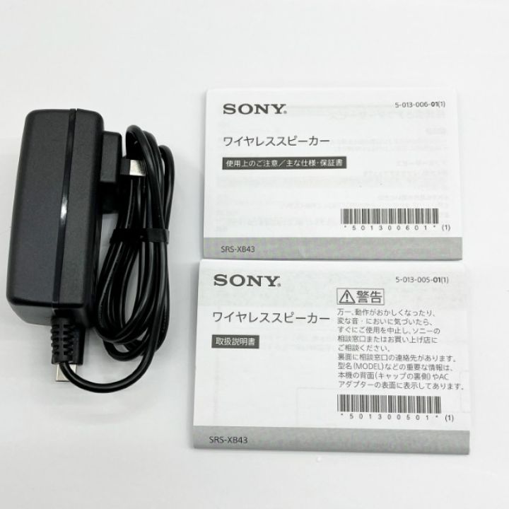 SONY ソニー Bluetooth ポータブルスピーカー SRX-XB43 ブラック