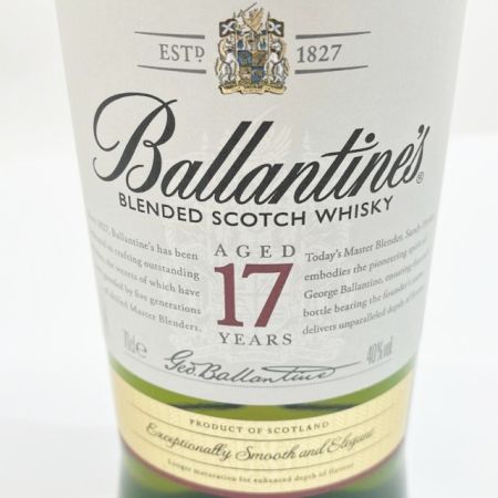 Ballantine's バランタイン スコッチ ウィスキー 17年 700ml 40％ 箱付  未開栓