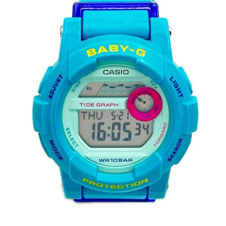  CASIO カシオ 腕時計  クォーツ 本体のみ ラバー エメグリ ヨゴレ有 BGD-180FB