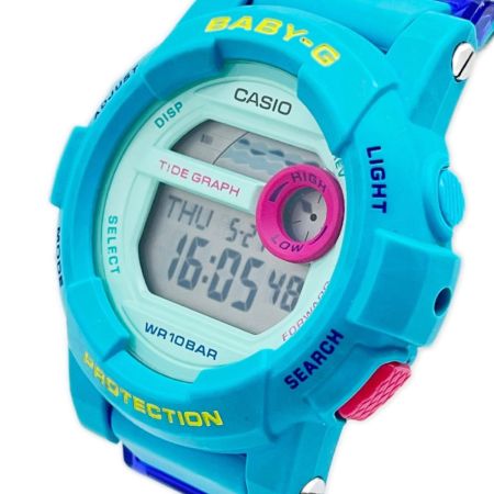  CASIO カシオ 腕時計  クォーツ 本体のみ ラバー エメグリ ヨゴレ有 BGD-180FB
