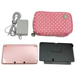 ◆◆ Nintendo ニンテンドウ 3DS 本体 タッチペン 充電器 ケース付 CTR-001 ピンク Bランク