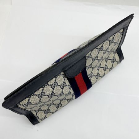  GUCCI グッチ ポーチ コスメポーチ サリーコレクション ネイビー