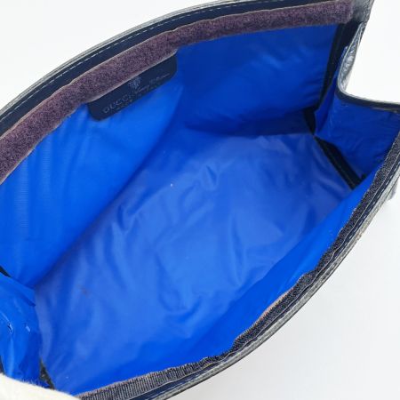  GUCCI グッチ ポーチ コスメポーチ サリーコレクション ネイビー