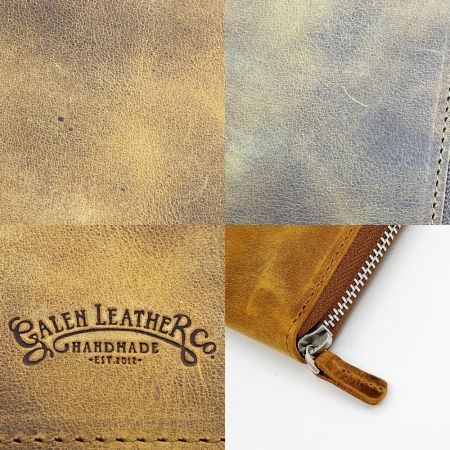  galen Leather ガレンレザー 5本挿しペンケース レザーブラウン ブラウン