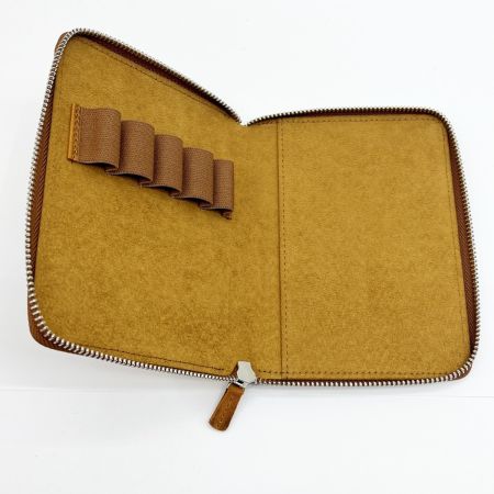  galen Leather ガレンレザー 5本挿しペンケース レザーブラウン ブラウン