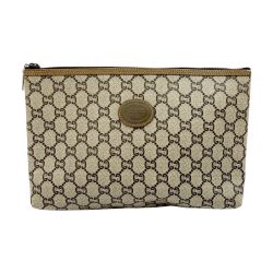 ◆◆ GUCCI グッチ プラス セカンドバッグ クラッチバッグ GG ブラウン Cランク