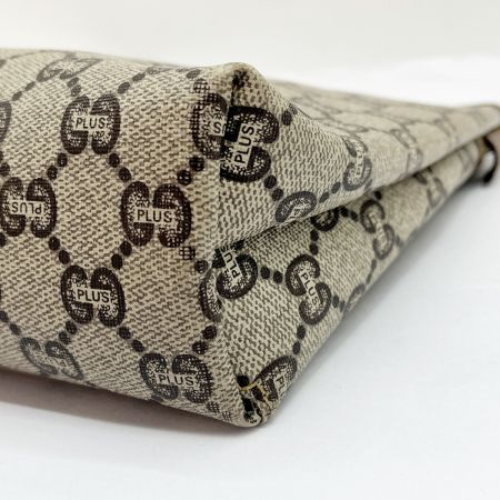  GUCCI グッチ プラス セカンドバッグ クラッチバッグ GG ブラウン