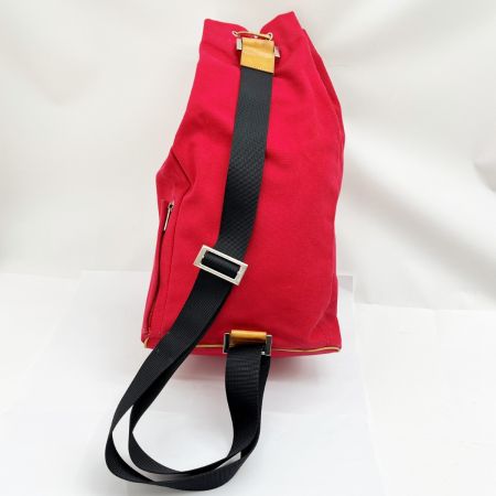  BURBERRY BLUE LABEL バーバリーブルーレーベル ワンショルダー ボディーバッグ ノバチェック キャンバス  レッド