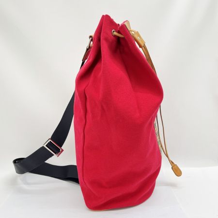  BURBERRY BLUE LABEL バーバリーブルーレーベル ワンショルダー ボディーバッグ ノバチェック キャンバス  レッド