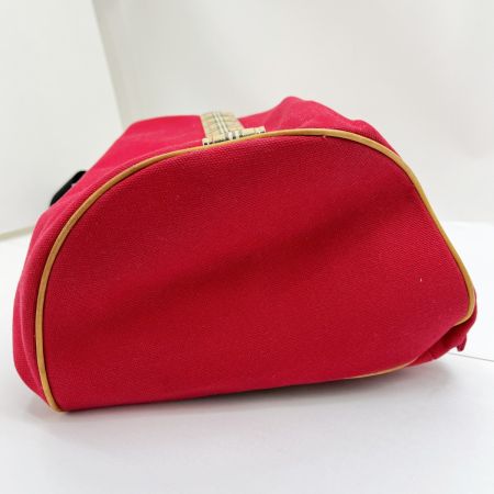  BURBERRY BLUE LABEL バーバリーブルーレーベル ワンショルダー ボディーバッグ ノバチェック キャンバス  レッド