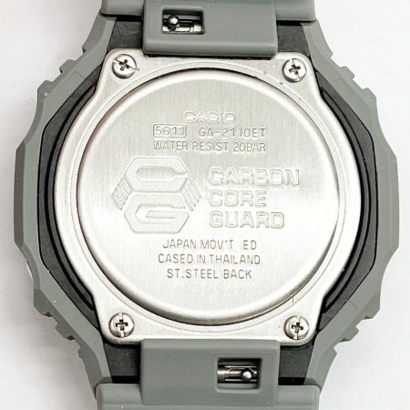  CASIO カシオ G-SHOCK 腕時計 ラバー グレー GA-2110ET