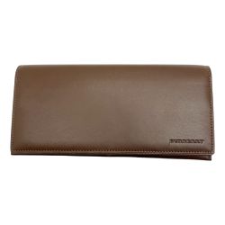 ◆◆ BURBERRY バーバリー 長財布 レザー ブラウン Sランク