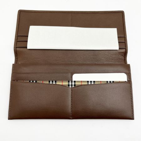  BURBERRY バーバリー 長財布 レザー ブラウン