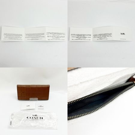  COACH コーチ 長財布 レザー F73134 ブラウン