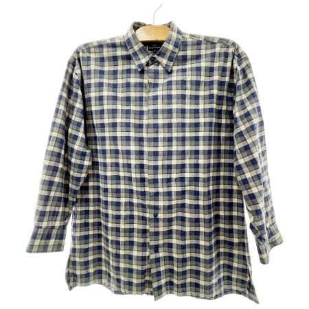  ISSEY MIYAKE イッセイミヤケ チェック シャツ メンズ 青/ベージュ