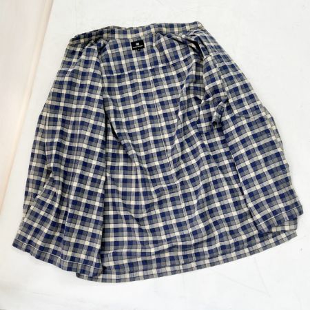  ISSEY MIYAKE イッセイミヤケ チェック シャツ メンズ 青/ベージュ