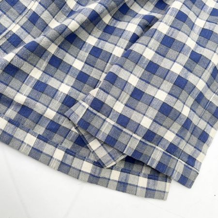  ISSEY MIYAKE イッセイミヤケ チェック シャツ メンズ 青/ベージュ