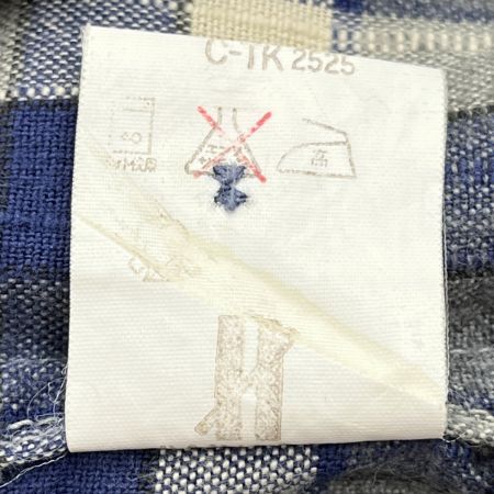  ISSEY MIYAKE イッセイミヤケ チェック シャツ メンズ 青/ベージュ