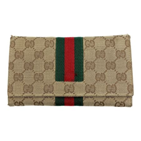  GUCCI グッチ 長財布 GGキャンバス 毛羽立ち有り 035.2888.2092 ブラウン
