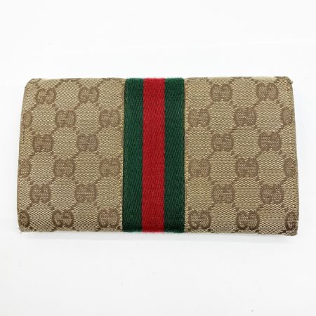  GUCCI グッチ 長財布 GGキャンバス 毛羽立ち有り 035.2888.2092 ブラウン