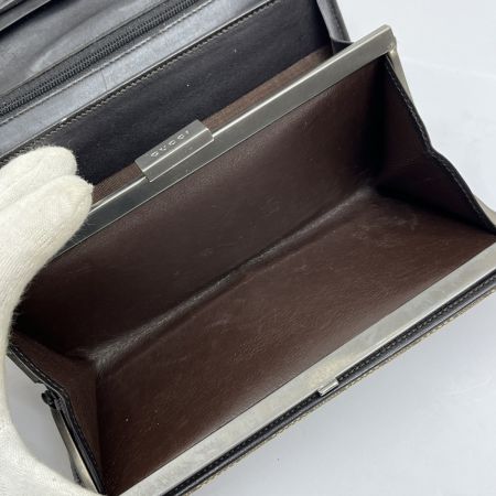  GUCCI グッチ 長財布 GGキャンバス 毛羽立ち有り 035.2888.2092 ブラウン