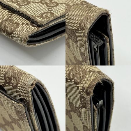  GUCCI グッチ 長財布 GGキャンバス 毛羽立ち有り 035.2888.2092 ブラウン