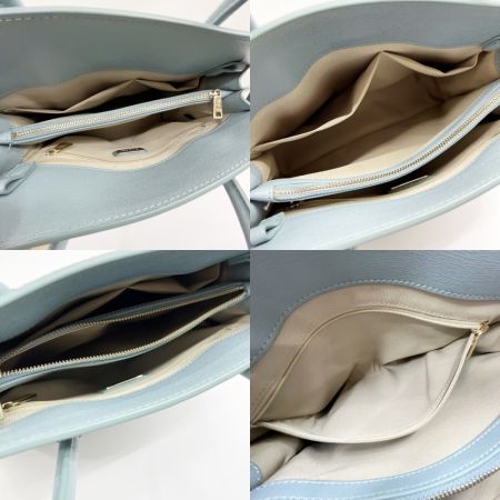  FURLA フルラ MAE マエ 2WAY ショルダーバッグ ブルー ストラップ付 青みがかったグレー