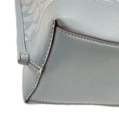  COACH コーチ ショルダーバッグ モリー バケット22 シグネチャー CH230 スカイブルー