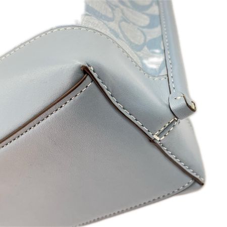  COACH コーチ ショルダーバッグ モリー バケット22 シグネチャー CH230 スカイブルー