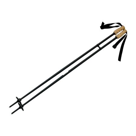  SEASON スキー ストック 115cm ブラック aluminum ski pole ウィンター用品 ブラック