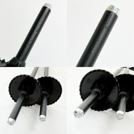  SEASON スキー ストック 115cm ブラック aluminum ski pole ウィンター用品 ブラック