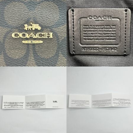  COACH コーチ ハンドバッグ レディース F57842 ブラウン x ブラック
