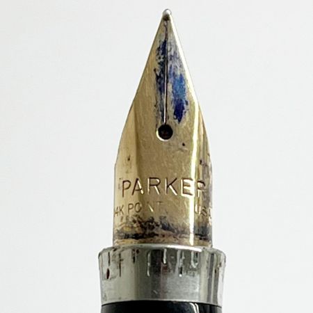  Parker バーカ 万年筆 14K パーカー シルバー