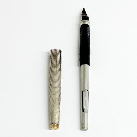  Parker バーカ 万年筆 14K パーカー シルバー