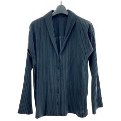 ◆◆ ISSEY MIYAKE イッセイミヤケ ジャケット IM92-FJ646 Mサイズ ブラック Aランク