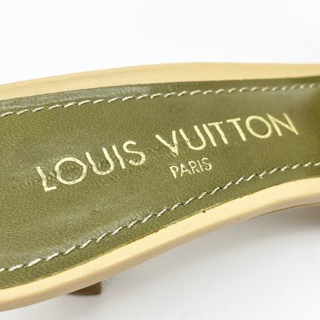  LOUIS VUITTON ルイヴィトン サンダル ミュール 37 1/2 AR0026 オリーブ