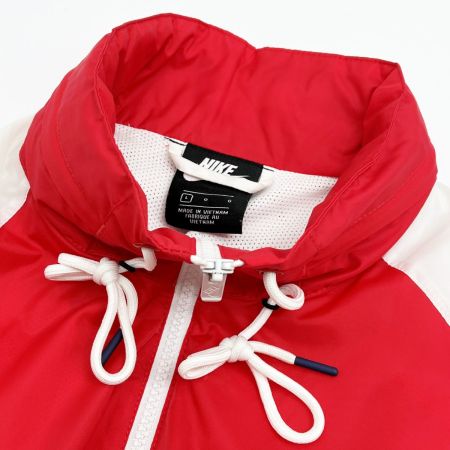  NIKE ナイキ ナイロンジャケット Lサイズ ウィンドランナーフーデット 赤×紺×白