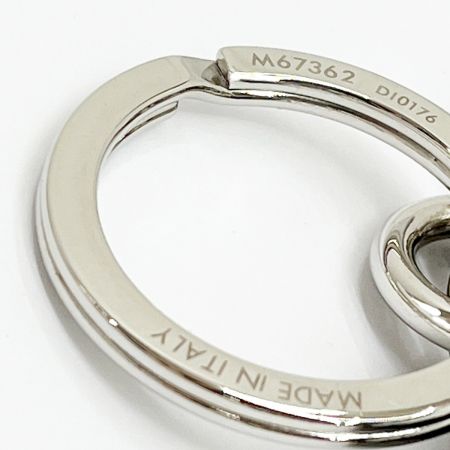  LOUIS VUITTON ルイヴィトン M00741 LVカットサークル キーリング 布袋付  シルバー×ブラック