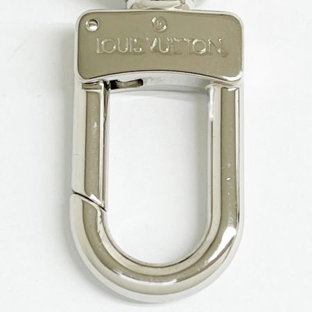  LOUIS VUITTON ルイヴィトン M00741 LVカットサークル キーリング 布袋付  シルバー×ブラック