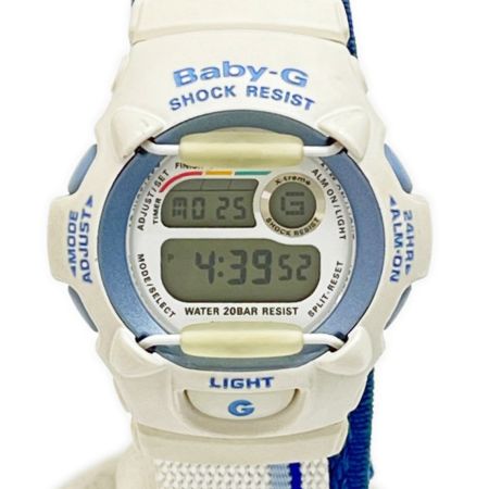  CASIO カシオ 腕時計 Baby-G クォーツ 本体のみナイロン ホワイト ライトブルー  BGX-110