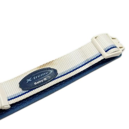  CASIO カシオ 腕時計 Baby-G クォーツ 本体のみナイロン ホワイト ライトブルー  BGX-110