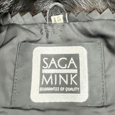  SAGA MINK サガミンク ミンクコート 毛皮 冬物 15号 レディース