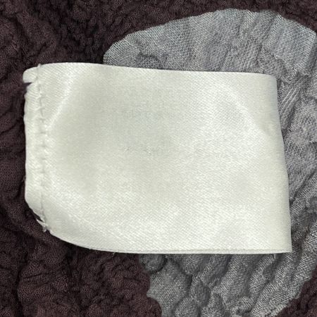  ISSEY MIYAKE イッセイミヤケ カーディガン チュニック丈 ドット柄 パープル