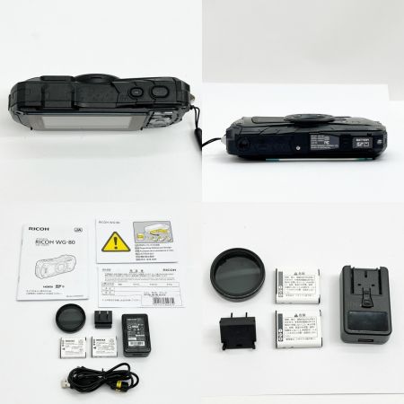  RICOH リコー コンパクトデジタルカメラ ブラック WG-80