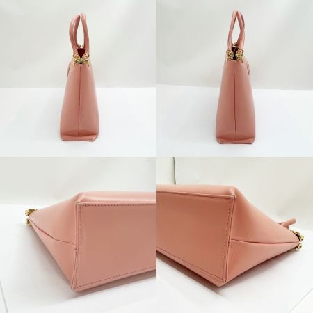  Kitamura キタムラ ハンドバッグ 布袋付 ピンク