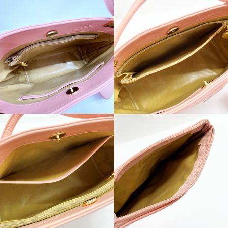  Kitamura キタムラ ハンドバッグ 布袋付 ピンク