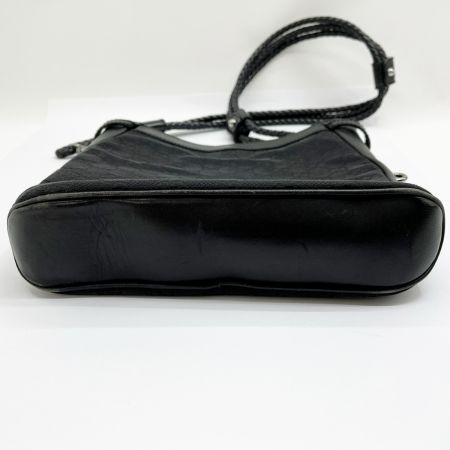  GUCCI グッチ GGキャンバス×レザー ショルダーバッグ 109106 ブラック