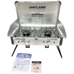 ◆◆ UNIFLAME ユニフレーム ガスコンロ ツインバーナー US-1900 Bランク