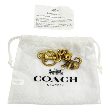  COACH コーチ クリーチャーパピーバッグチャーム 子ねこ CC569 IML38