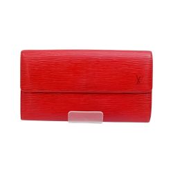 ◆◆ LOUIS VUITTON ルイヴィトン  エピ ポシェットポルトモネクレディ M63577 レッド Cランク